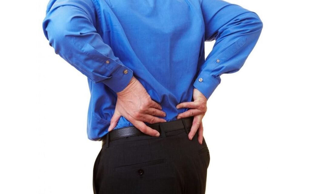 Rückenschmerzen im Lendenwirbelbereich Foto 1